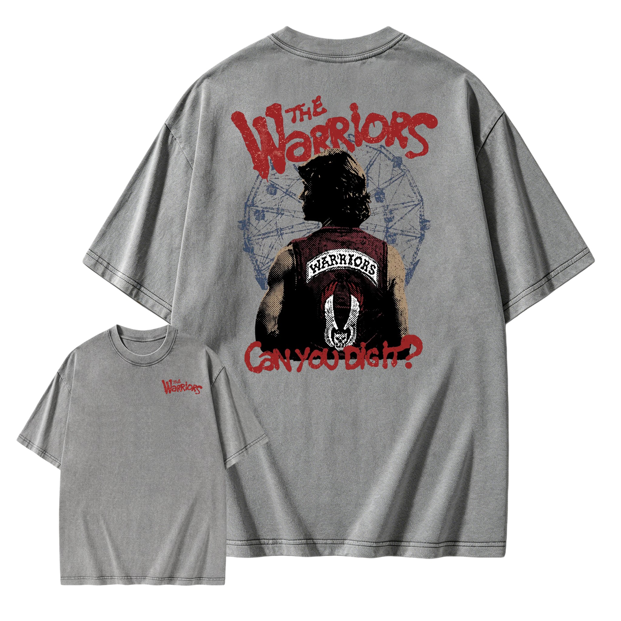 "Can You Dig It?" Vintage Film Double-Sided Washed T-shirt