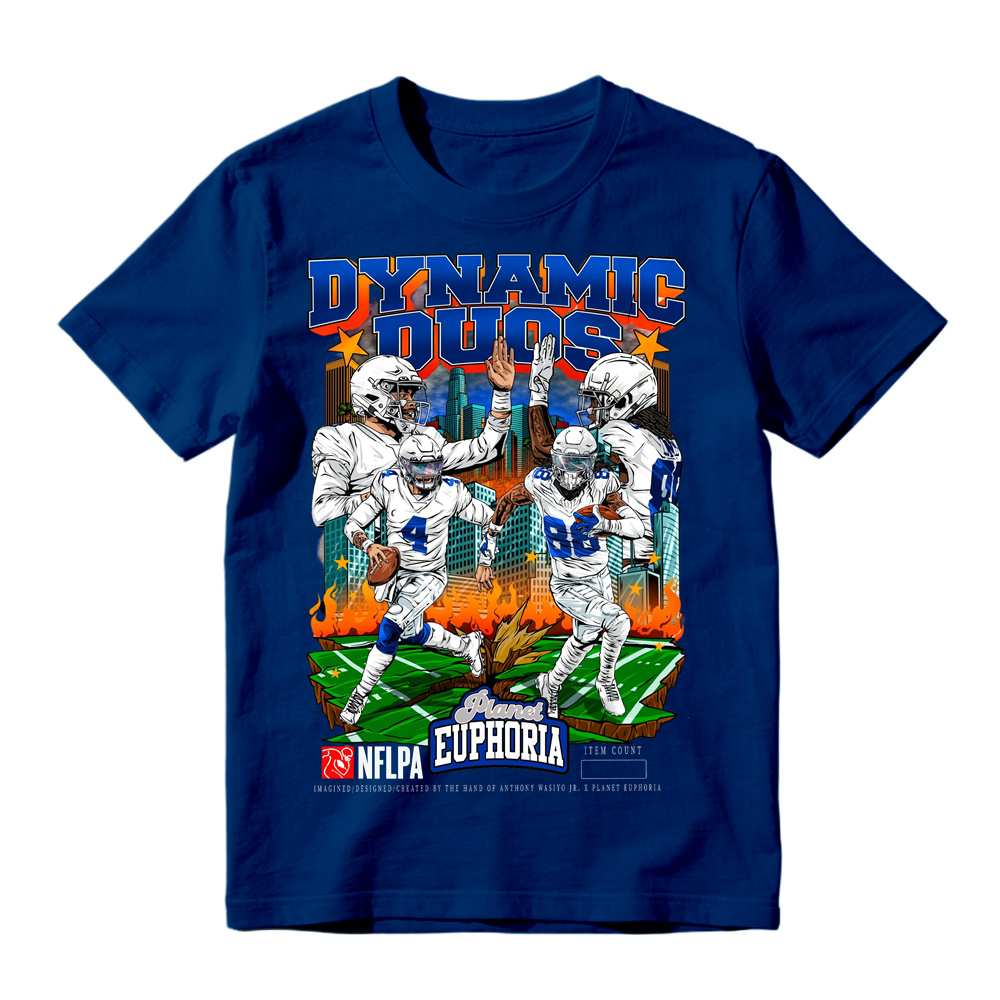 Dallas Football "Dynamic Duos" Vintage Graphic T-Shirt
