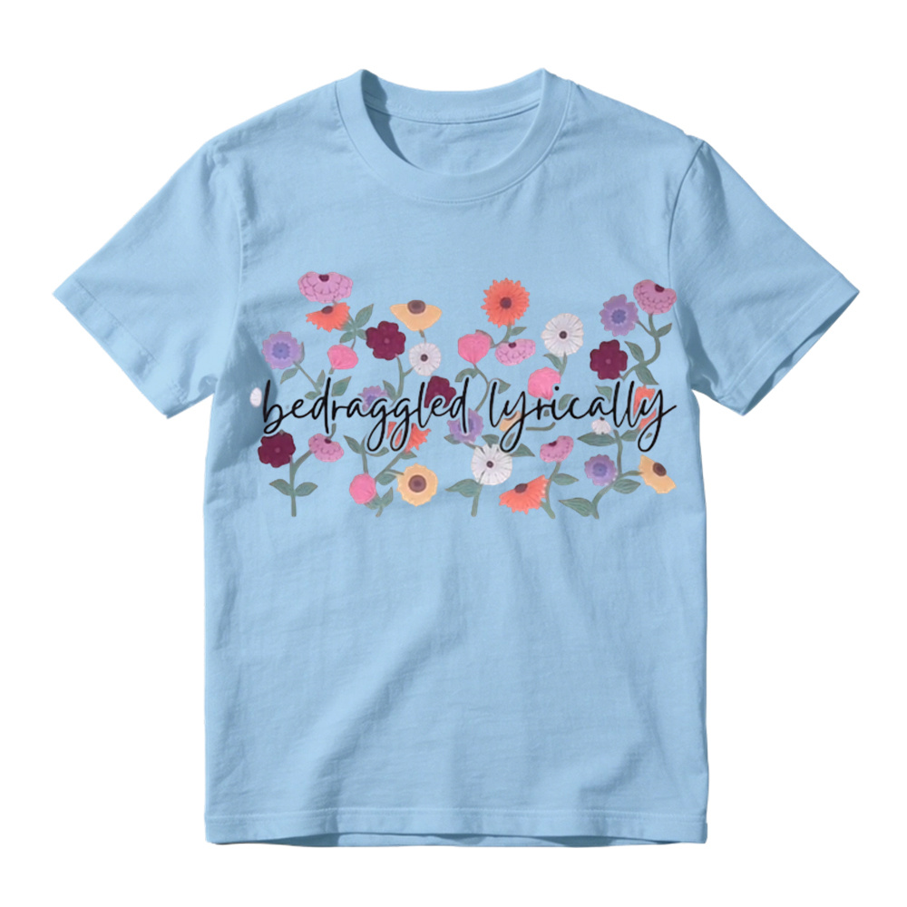  Taylor Swift Inspired "Bedraggled Lyrically" Wildflower Graphic T-Shirt