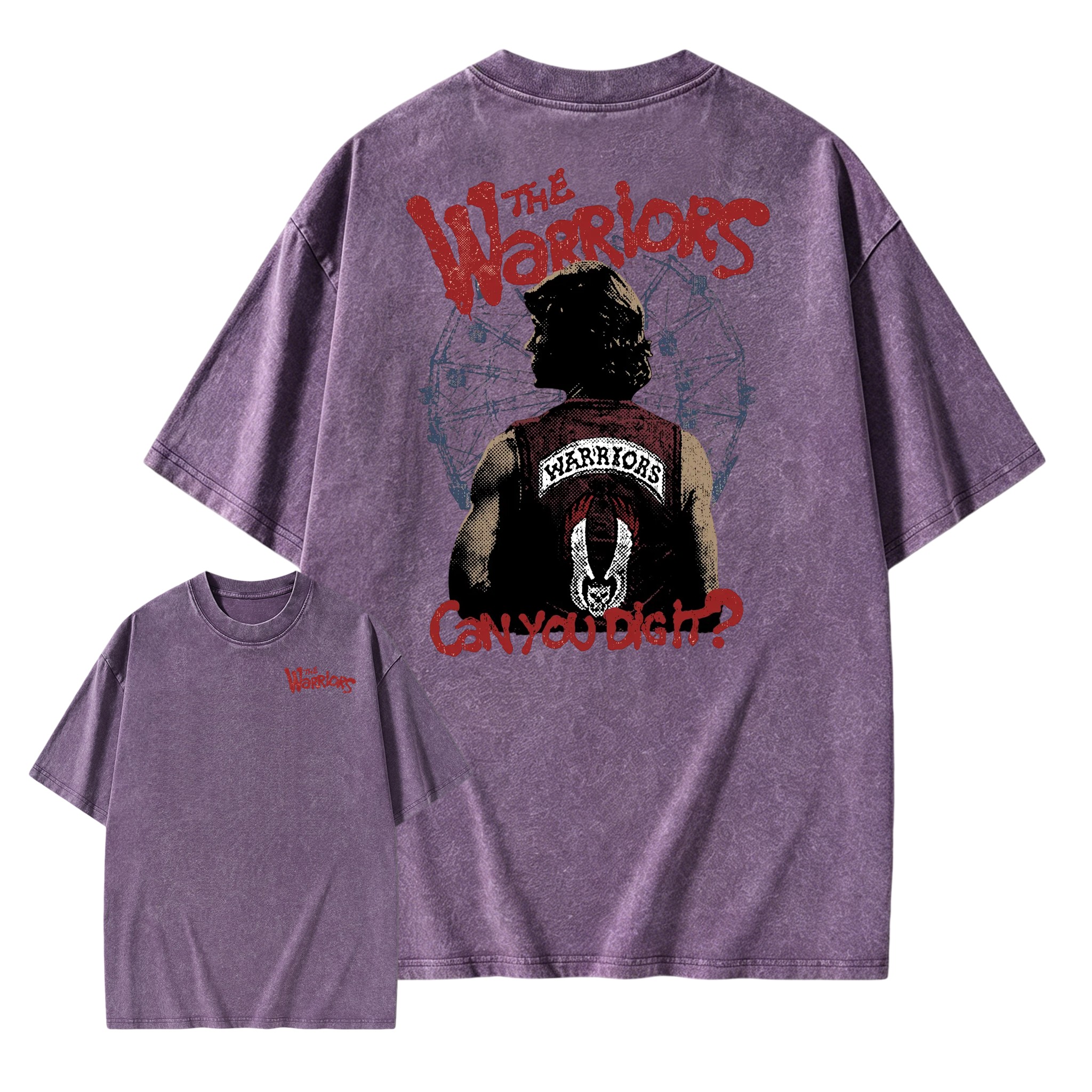 "Can You Dig It?" Vintage Film Double-Sided Washed T-shirt