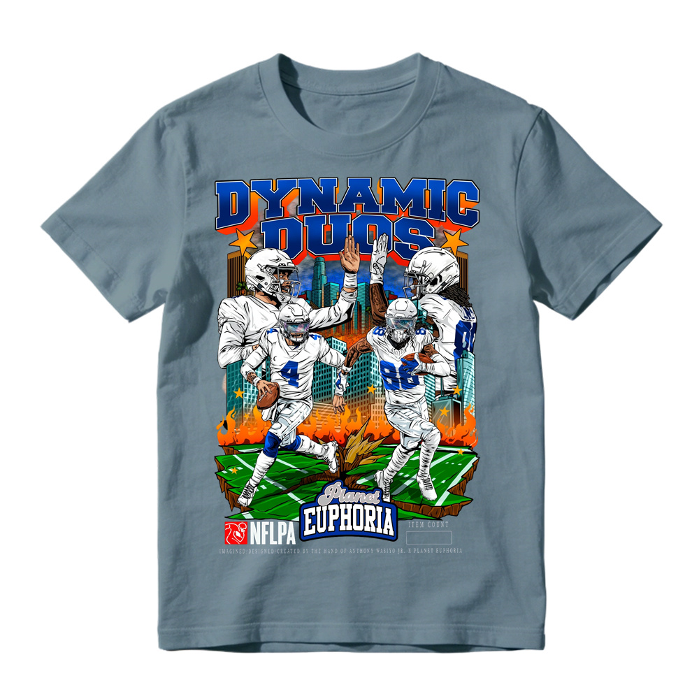 Dallas Football "Dynamic Duos" Vintage Graphic T-Shirt