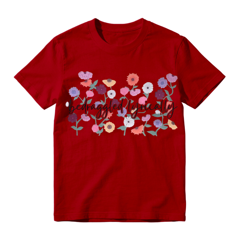  Taylor Swift Inspired "Bedraggled Lyrically" Wildflower Graphic T-Shirt