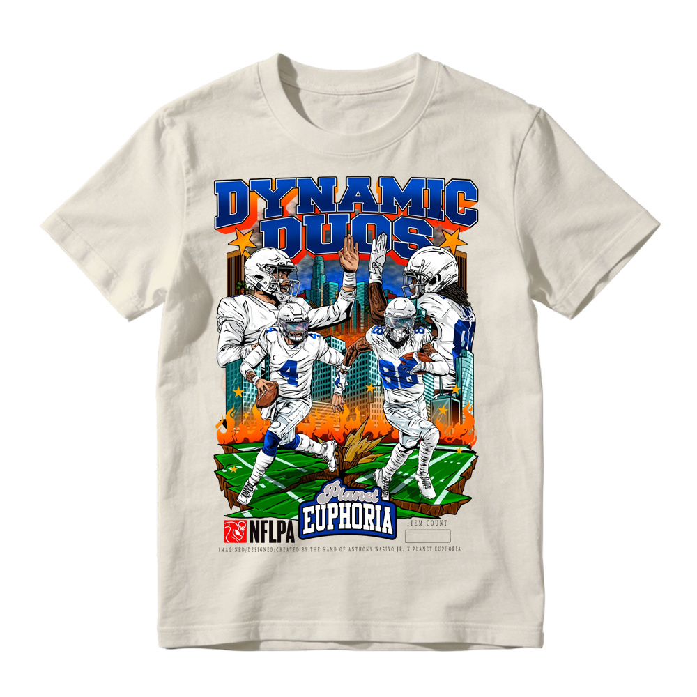 Dallas Football "Dynamic Duos" Vintage Graphic T-Shirt
