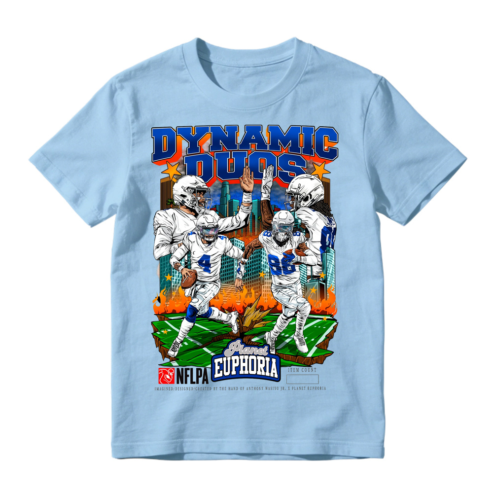Dallas Football "Dynamic Duos" Vintage Graphic T-Shirt