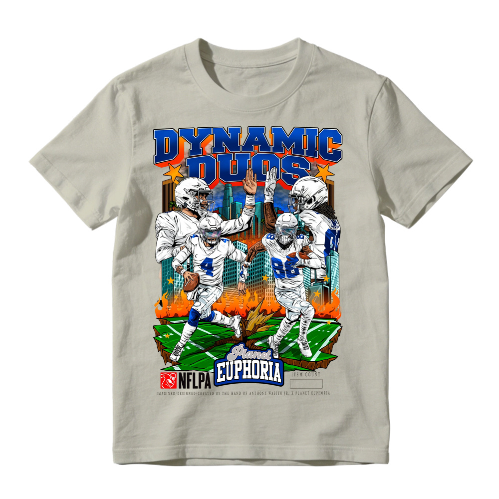 Dallas Football "Dynamic Duos" Vintage Graphic T-Shirt