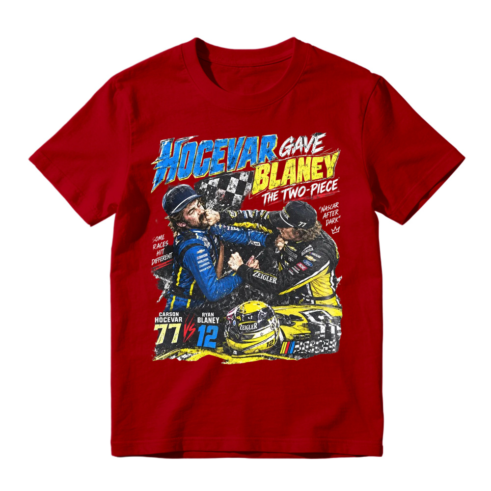 Ryan Blaney vs Carson Hocevar Shirt, Carson Hocevar Ryan Blaney Fight Sweatshirt, Racing Graphic Tee