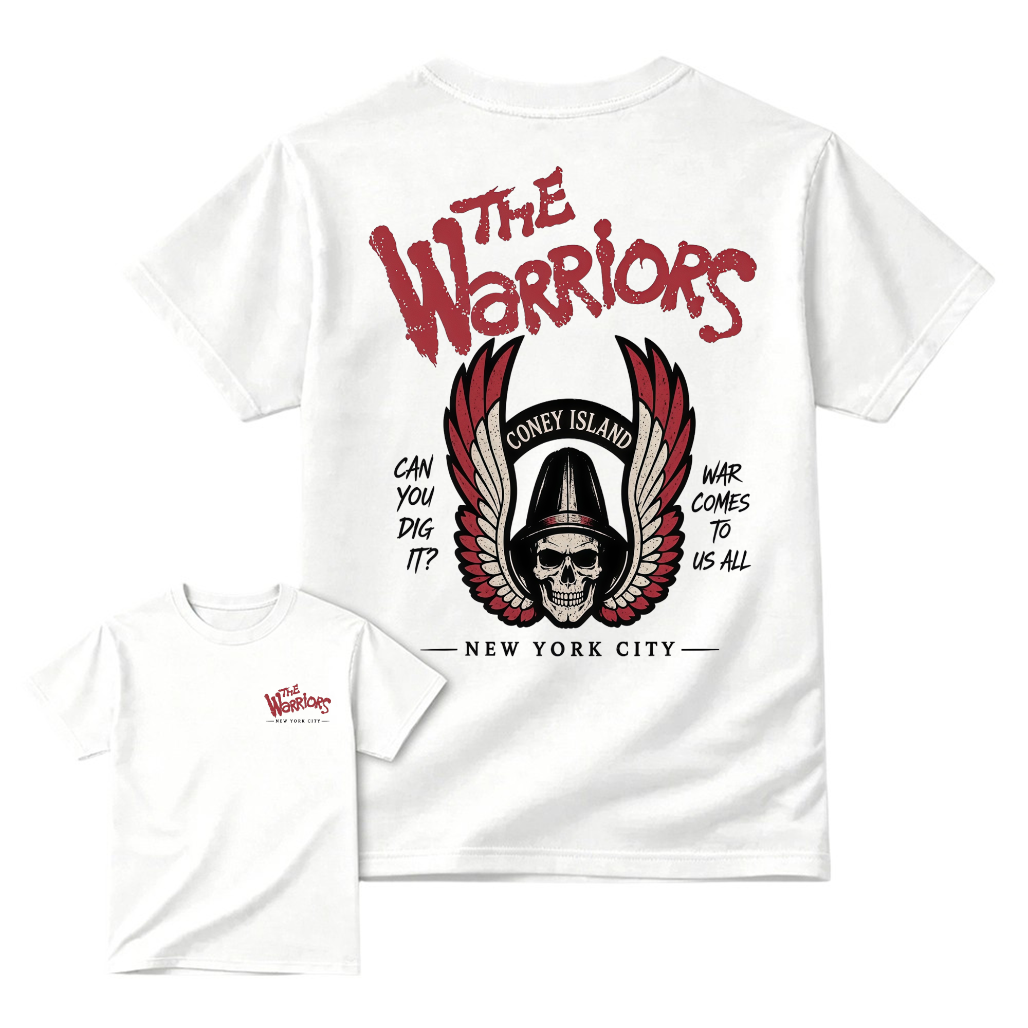 The Warriors Coney Island Skull Wings T-Shirt