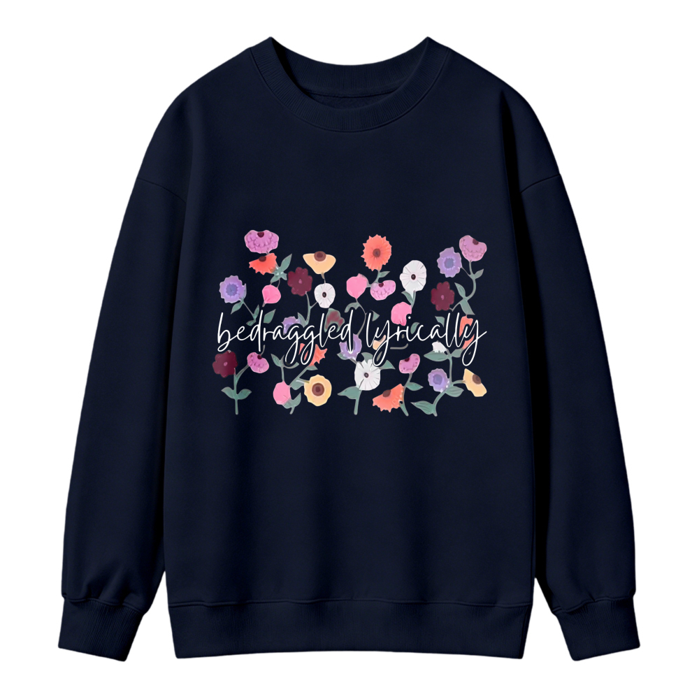 Colorful Floral Bouquet Print Sweatshirt