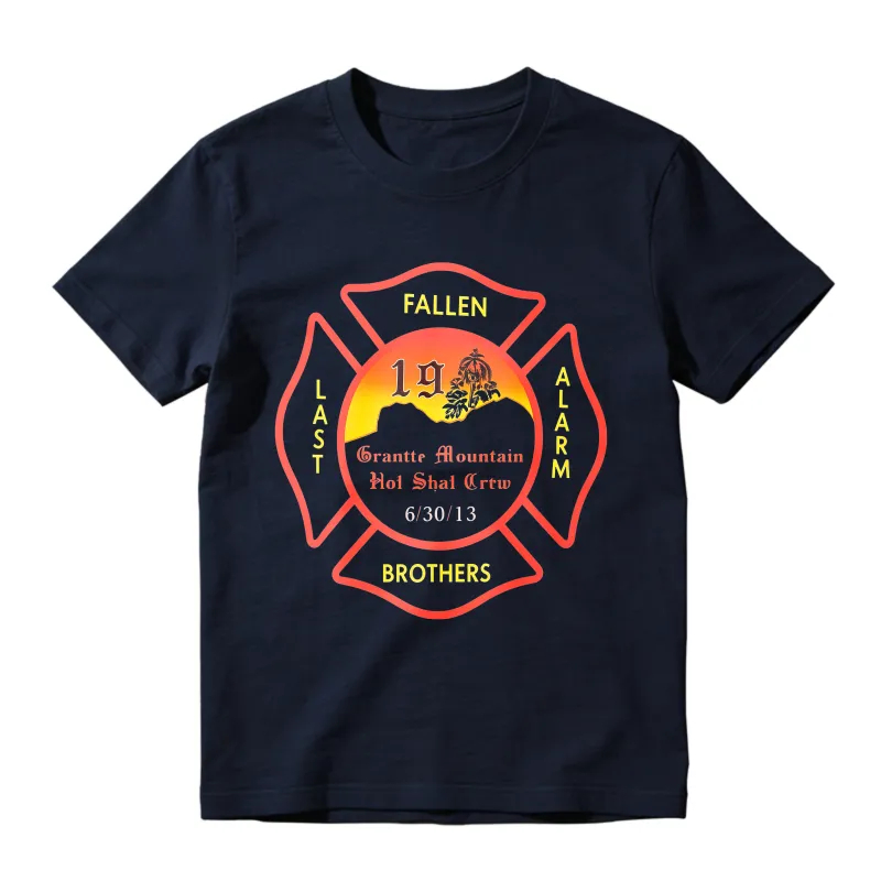 Fallen Brothers Last Alarm Granite Mountain Hotshot Crew Memorial T-shirt
