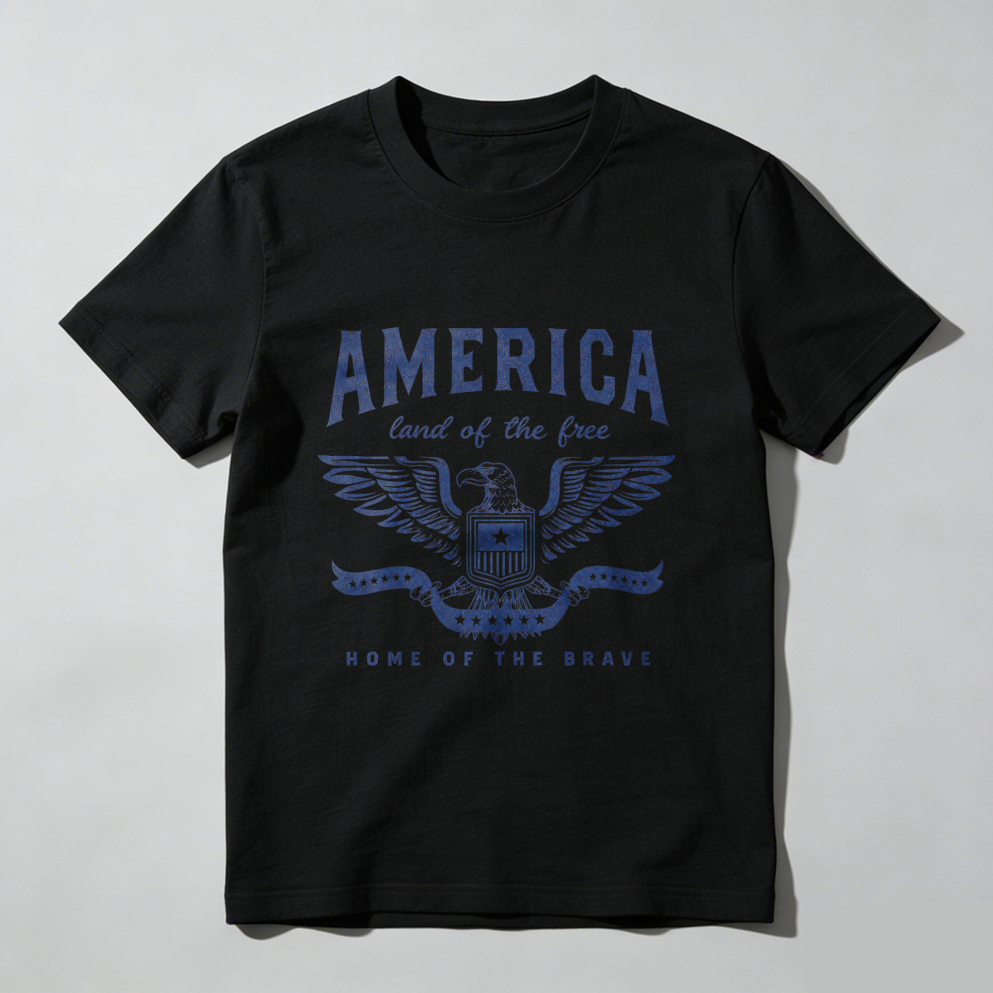 Mens Funny T Shirts America Land of The Free Home of The Brave Graphic Patriotic Novelty Tee for Men Mens Funny T Shirts Cool Vintage Fashion T-Shirt Gift Classic Menswear