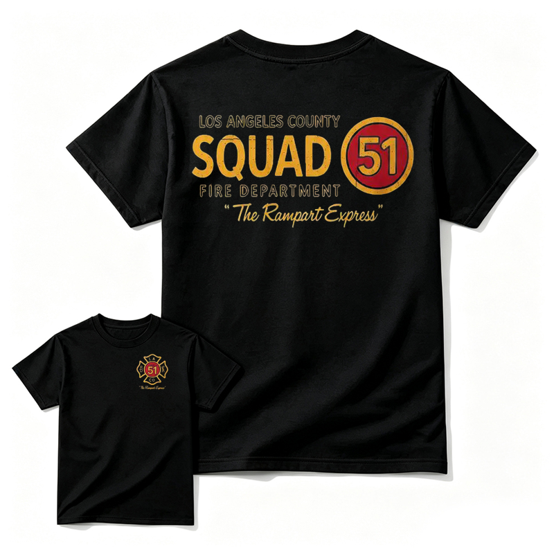 Los Angeles County Squad 51 Fire Department T-Shirt