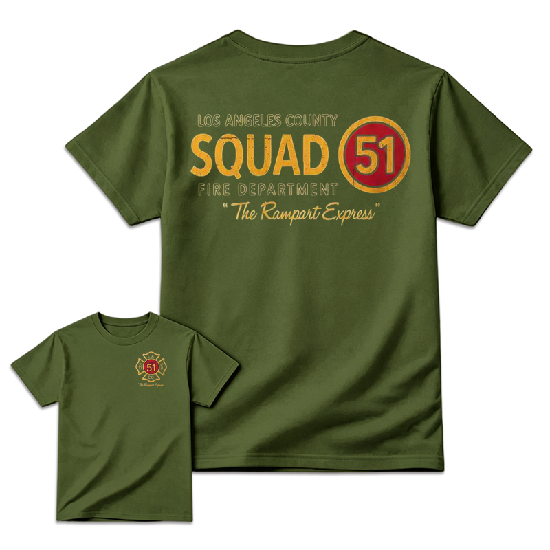 Los Angeles County Squad 51 Fire Department T-Shirt