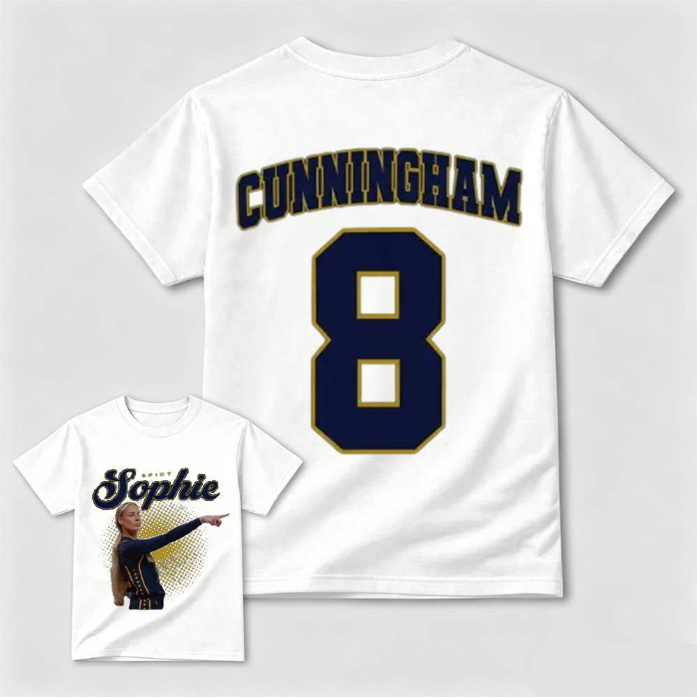 Sophie Cunningham #8 Double-Sided Basketball Graphic T-Shirt