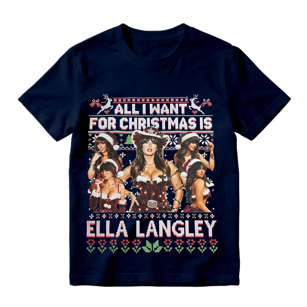 Retro Country Music Singer Fan Art Holiday T-Shirt