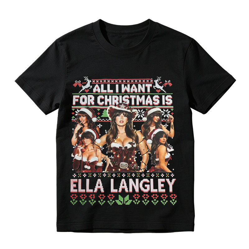 Retro Country Music Singer Fan Art Holiday T-Shirt