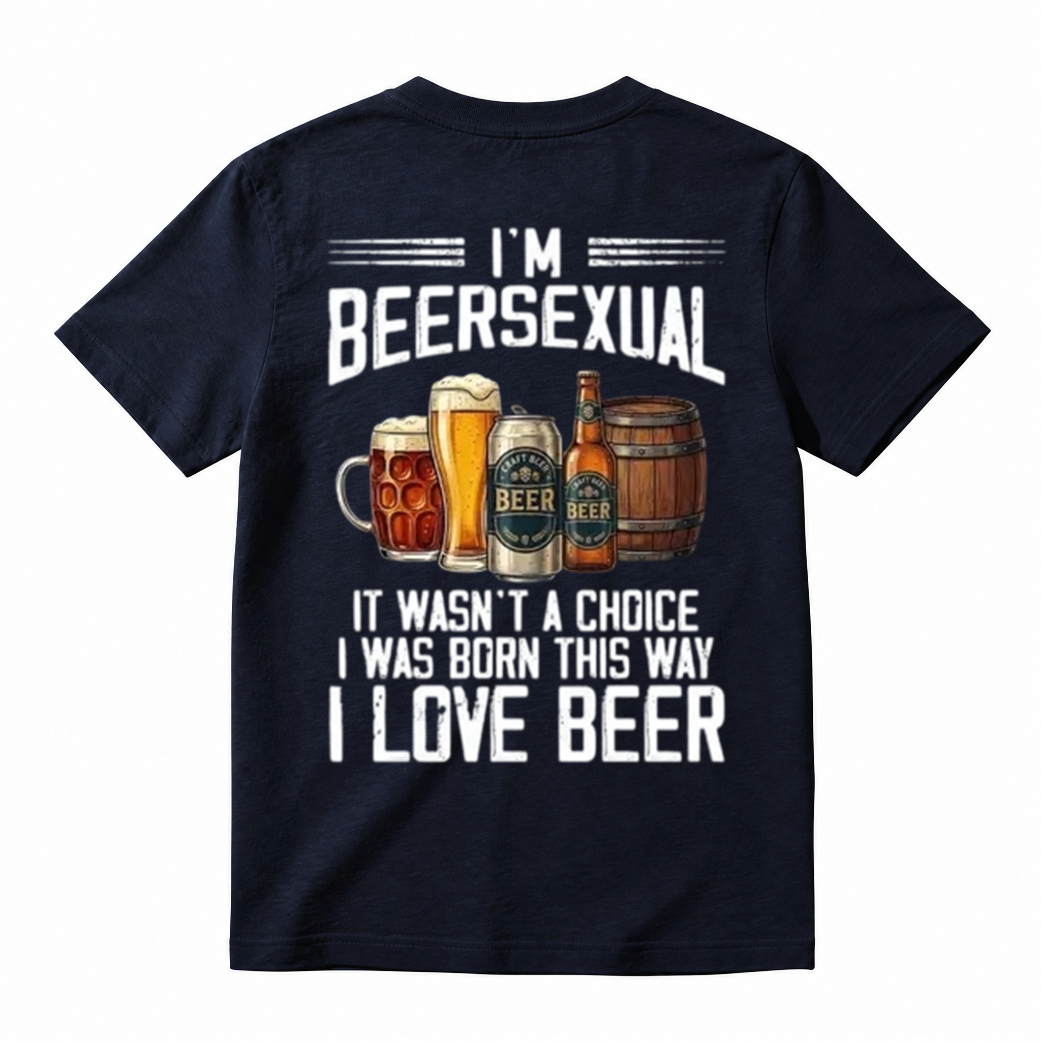 I'm Beersexual Funny Beer Lover Graphic T-Shirt