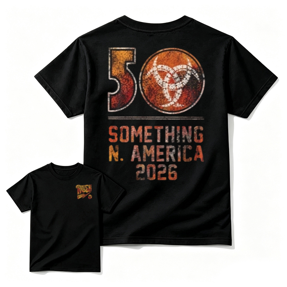 50 Something Tour 2026 T-Shirt - North America Retro Double Sided Graphic Tee