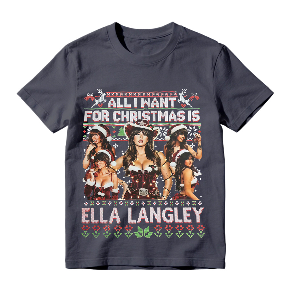 Retro Country Music Singer Fan Art Holiday T-Shirt