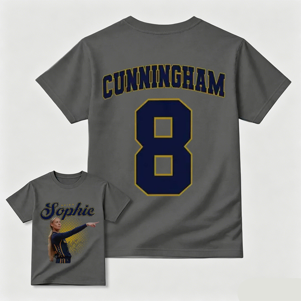 Sophie Cunningham #8 Double-Sided Basketball Graphic T-Shirt
