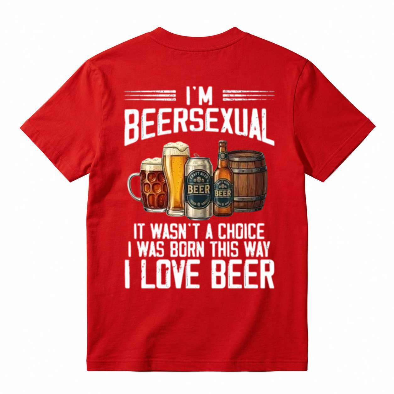 I'm Beersexual Funny Beer Lover Graphic T-Shirt