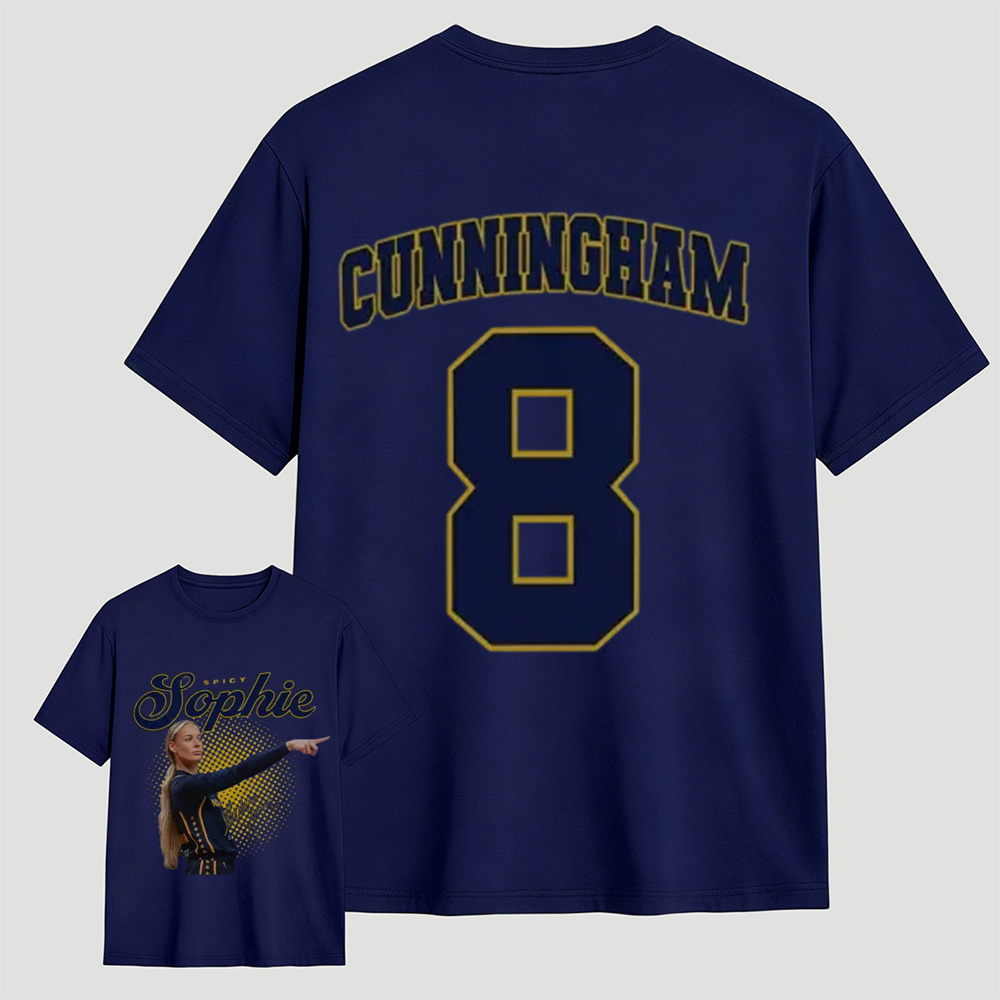 Sophie Cunningham #8 Double-Sided Basketball Graphic T-Shirt