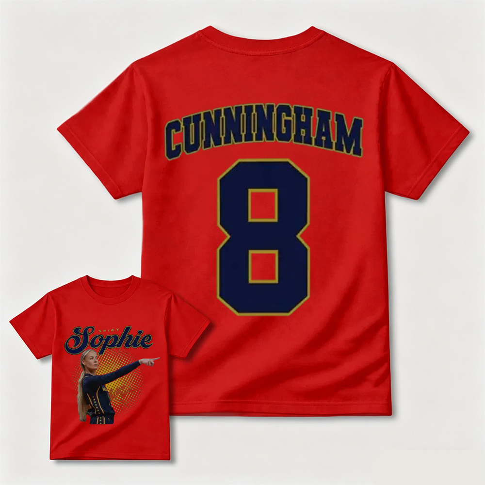 Sophie Cunningham #8 Double-Sided Basketball Graphic T-Shirt