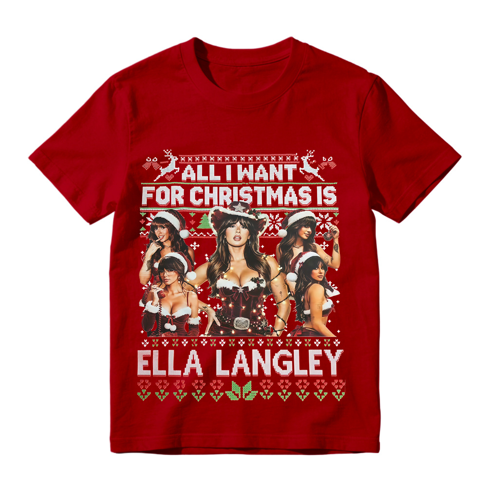 Retro Country Music Singer Fan Art Holiday T-Shirt