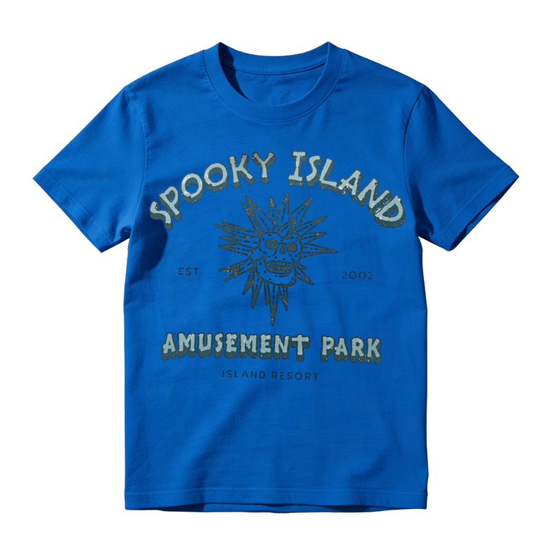 Spooky Island Amusement Park Graphic T-Shirt