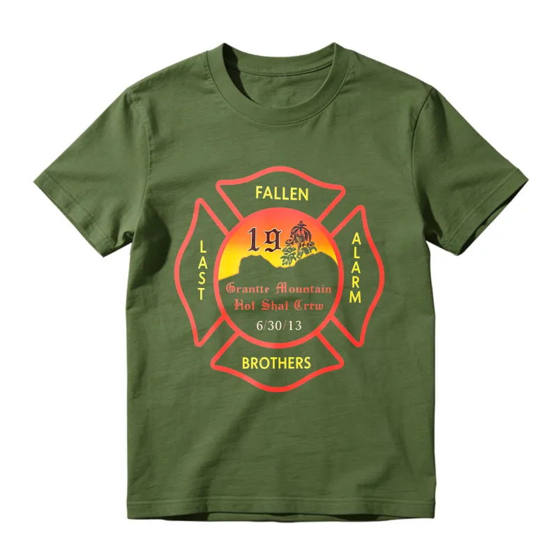 Fallen Brothers Last Alarm Granite Mountain Hotshot Crew Memorial T-shirt