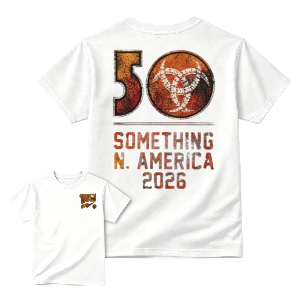 50 Something Tour 2026 T-Shirt - North America Retro Double Sided Graphic Tee