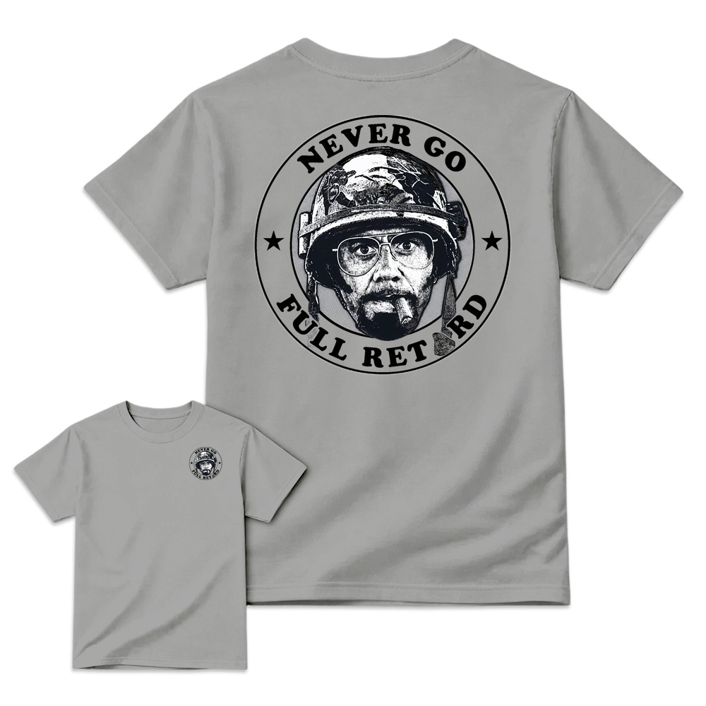 Tropic Thunder Kirk Lazarus Never Go Full Retard Meme Tshirt
