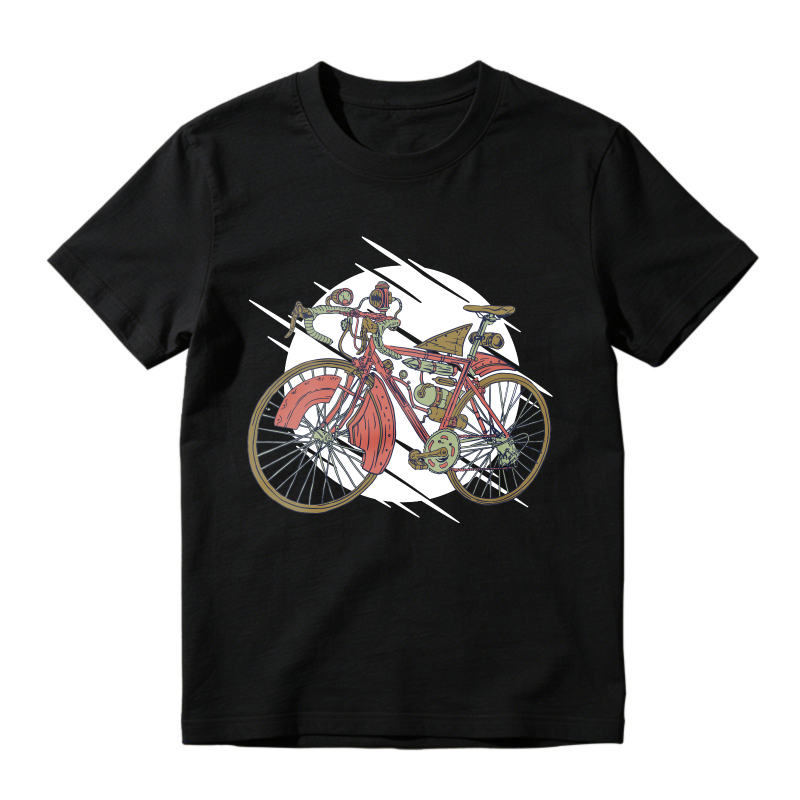 Steampunk Bicycle Rider Graphic, Unisex Classic T-shirt