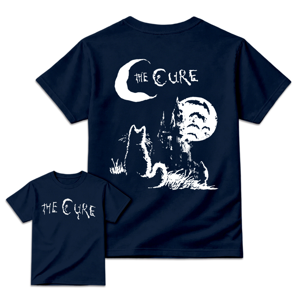 The Cure - Moon & Cat Graphic Retro Rock T-Shirt