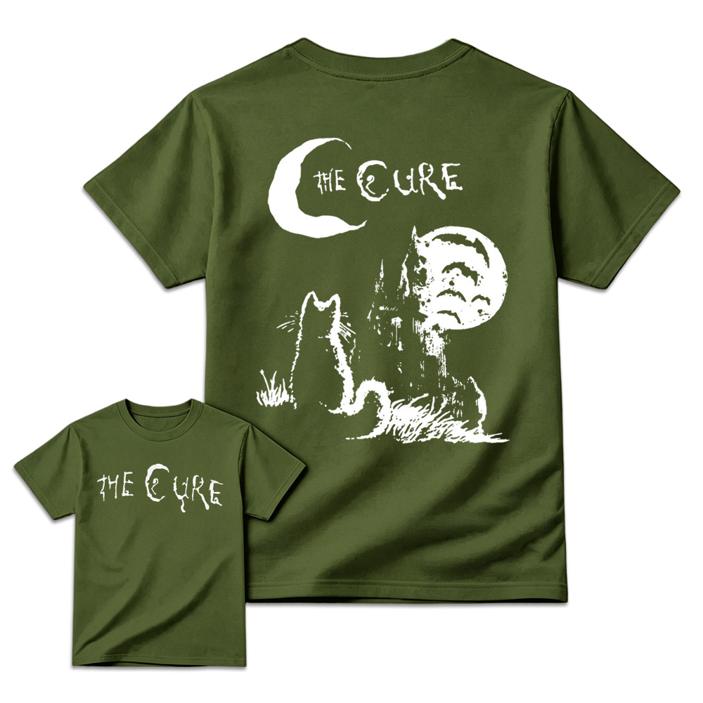 The Cure - Moon & Cat Graphic Retro Rock T-Shirt