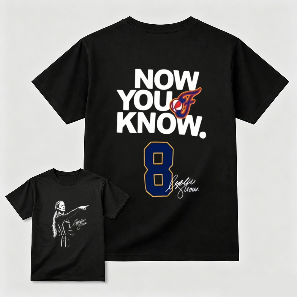 Sophie Cunningham "Now You Know" Double-Sided Basketball Graphic T-Shirt