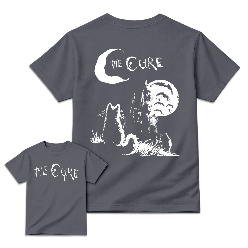 The Cure - Moon & Cat Graphic Retro Rock T-Shirt