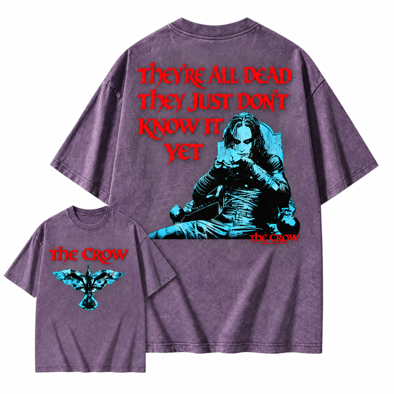 The Crow "They're All Dead They Just Don't Know It Yet" Graphic Washed T-shirt