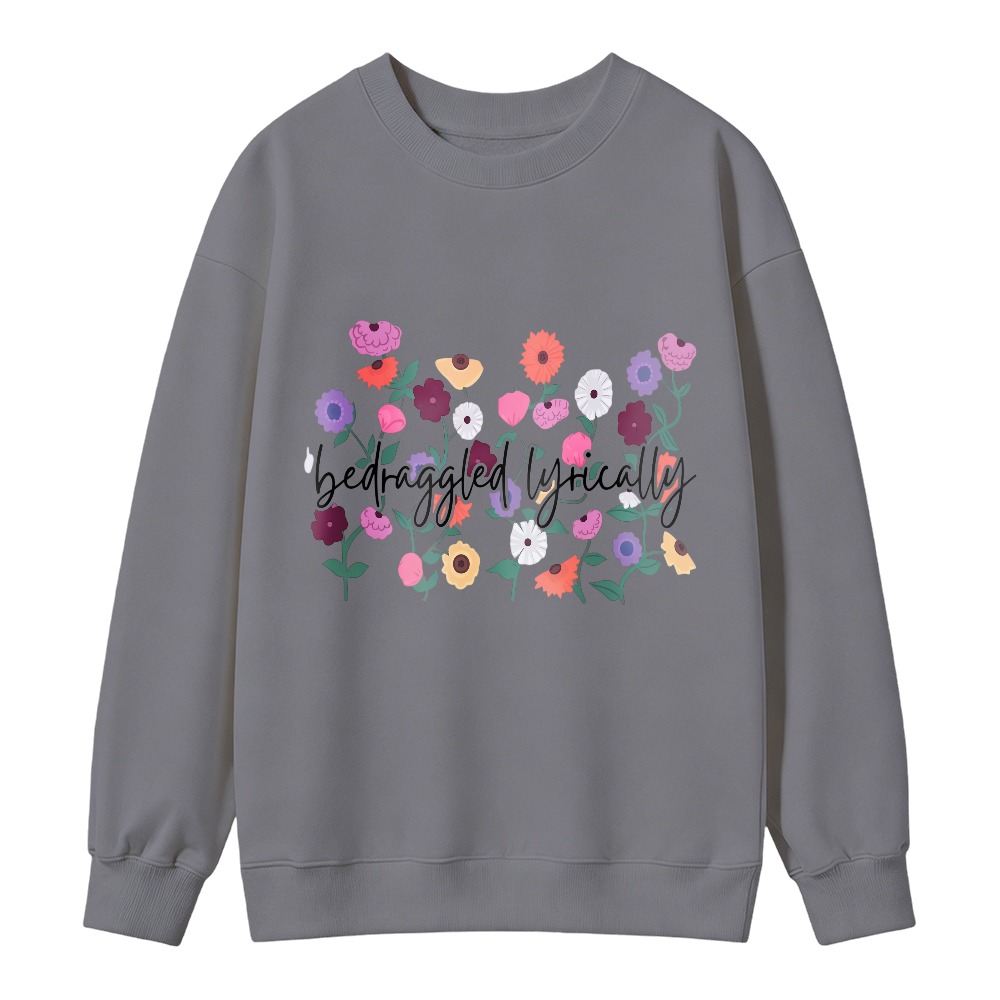 Colorful Floral Bouquet Print Sweatshirt