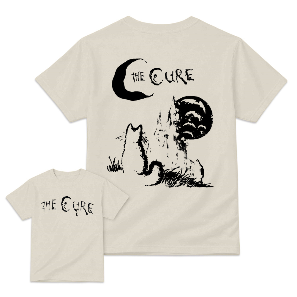 The Cure - Moon & Cat Graphic Retro Rock T-Shirt