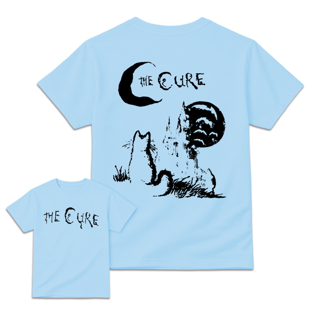 The Cure - Moon & Cat Graphic Retro Rock T-Shirt