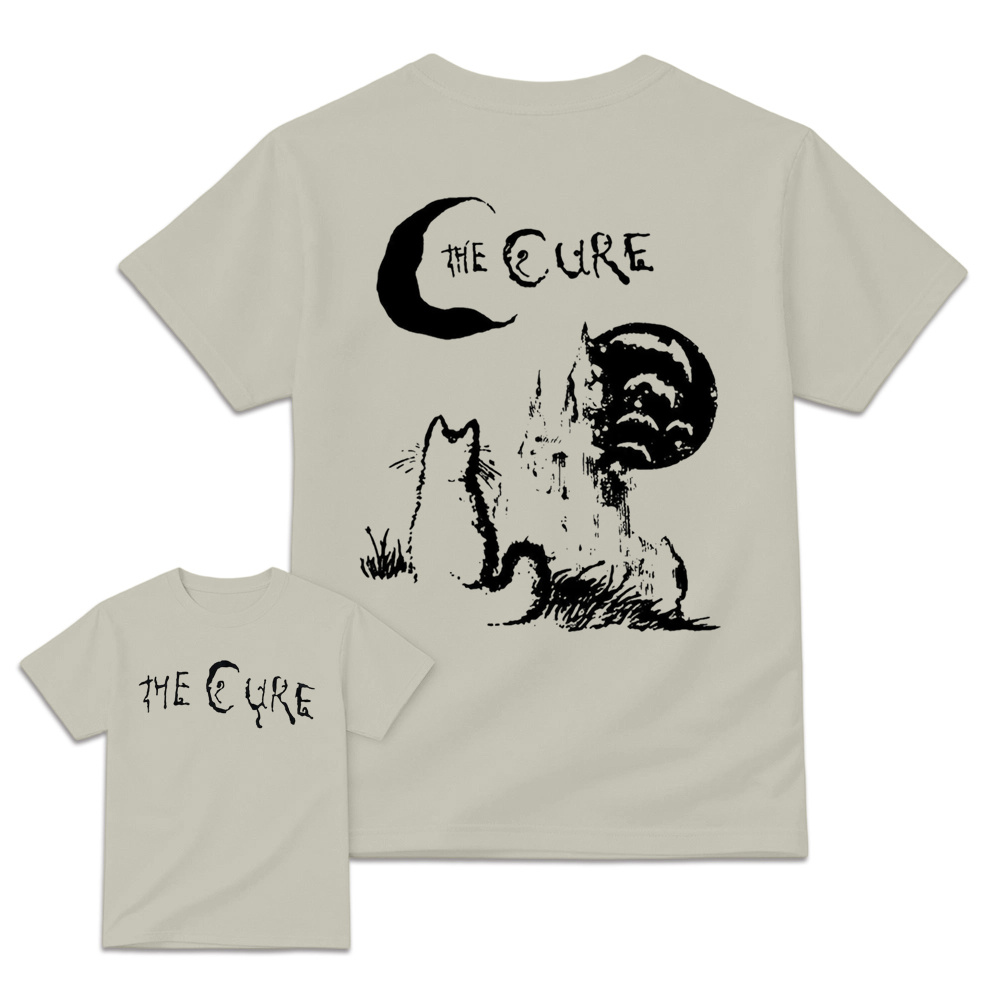 The Cure - Moon & Cat Graphic Retro Rock T-Shirt