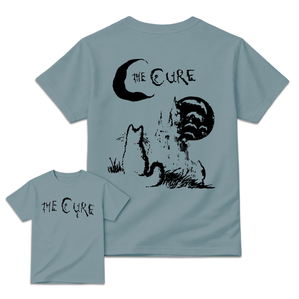 The Cure - Moon & Cat Graphic Retro Rock T-Shirt