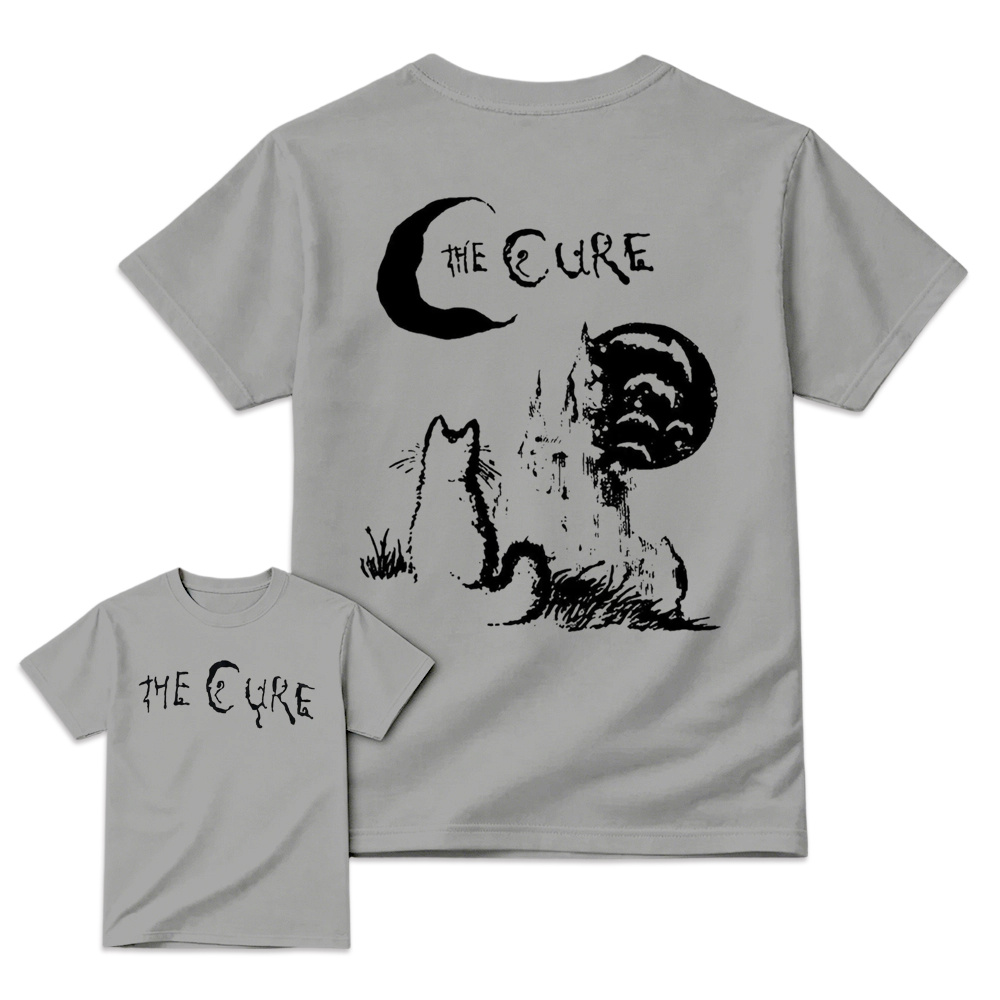 The Cure - Moon & Cat Graphic Retro Rock T-Shirt