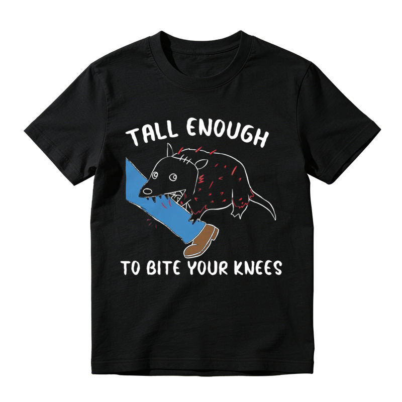Tall Enough To Bite Your Knees With Tasmanian Devil Graphic, Everyday Wear, Gift For Him