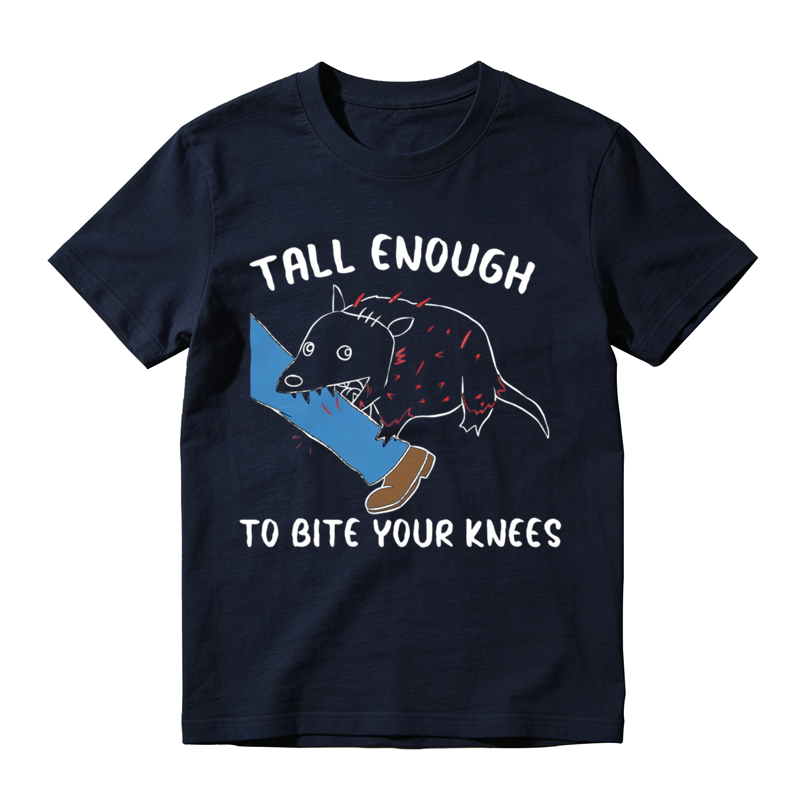 Tall Enough To Bite Your Knees With Tasmanian Devil Graphic, Everyday Wear, Gift For Him