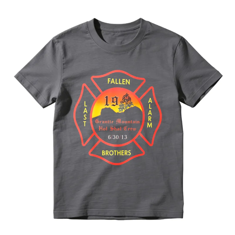 Fallen Brothers Last Alarm Granite Mountain Hotshot Crew Memorial T-shirt