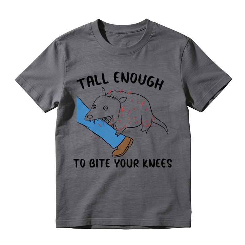 Tall Enough To Bite Your Knees With Tasmanian Devil Graphic, Everyday Wear, Gift For Him