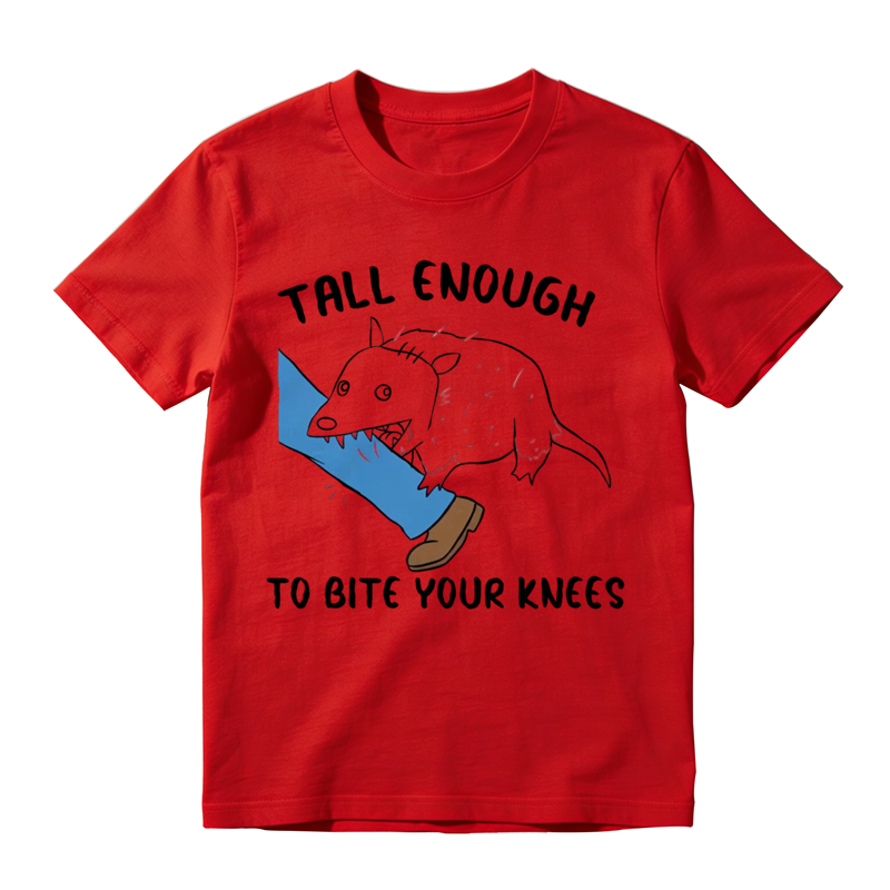 Tall Enough To Bite Your Knees With Tasmanian Devil Graphic, Everyday Wear, Gift For Him