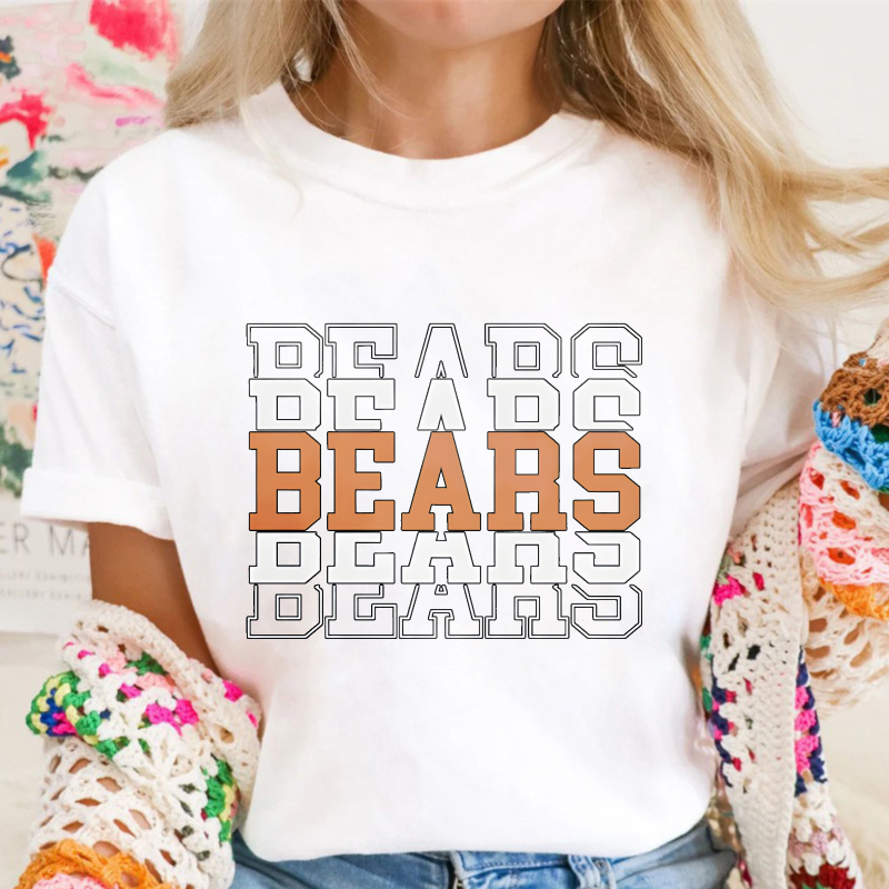 Bears Text Pattern Unisex Classic T-shirt