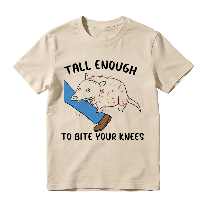 Tall Enough To Bite Your Knees With Tasmanian Devil Graphic, Everyday Wear, Gift For Him